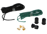 Pluimveenet groen el. geleid. 25 m / 106 cm dubbele pen