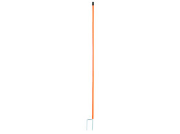 Reservepaal 106 cm dubbele pen v. pluimveenetten oranje