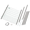 Porte pr filets de cloture electr.  electrifiable pour filets jusqu a 106 cm de