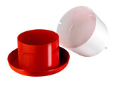 Water Bowl plastic double cylinder 3 l