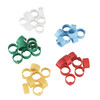 Kunststof clip  12mm  gemengde kleuren  5x 20 st. in blister