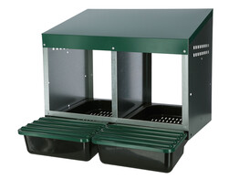 Pondoir vert  53x52x43 5cm  2 nids