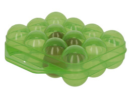 Egg Storage made from plastic for 12 eggs  green