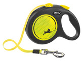 Flexi NEON L 5m belt  max. 50kg  neon yellow