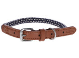 Collier Phoenix bleu  40-55cm  9mm
