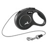 Laisse-corde Flexi NewClassic noir  taille XS  3m  max.8kg