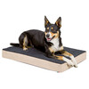 Memory-foam matras 75x115cm beige/antraciet