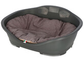 Corbeille plastique Sleepers gris  80 5X55X32 cm
