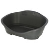 Corbeille plastique Sleepers gris  80 5X55X32 cm