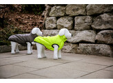 Quilted Jacket Charmonix  grey/neon yellow  L 45 cm