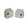 Budgie nesting box  22 x 16 x 17 cm left hole