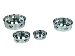 Stainless steel bowl HEAVY SPIRAL  anti slip