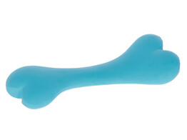 Solid Rubber Bone  blue  17cm