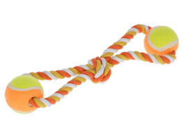 Trekspeelgoed ballen  34 cm oranje  katoen