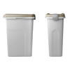 Voedercontainer 25 l  bruin/wit
