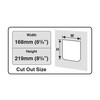 Cat Mate 4-way Cat Door with magnetic operation  white