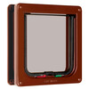 Cate Mate 4-way Cat Door with tunnel up to 50 mm  brown