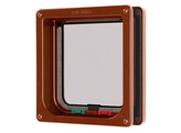 Cate Mate 4-way Cat Door with tunnel up to 50 mm  brown