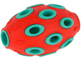 Rugby ToyFastic  Fillable  red/turquoise  12 x 7.5 cm