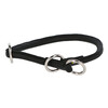 Rundlederen halsband Roma m. stopper 45 cm  8 mm  zwart