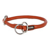 Round Leather Choker Roma stopper  50cm  8mm  cognac