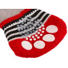 Dog socks Bruno M   grey/red