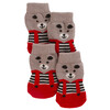 Chaussettes pour chien Bruno gris/rouge  taille M