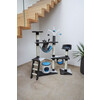 Krabpaal CREATIV  antraciet/ blauw/wit  hoogte 150cm