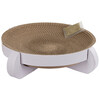 Corbeille griffoir Platinum blanc  35X35X10cm  avec Catnip