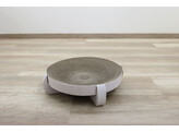 Corbeille griffoir Platinum blanc  35X35X10cm  avec Catnip