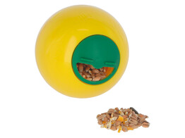 Balle snack pour chats 7 5 cm de o  jaune