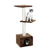 Cat Tree Venus  37x37x109cm brown  1pc/carton with poster