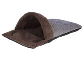 Knuffelzak Thea  40x70x12 cm  bruin/blauw