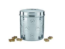 Snack-treat jar stainless steel