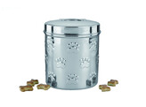 Snack-treat jar stainless steel