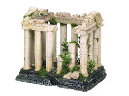 Aqua Ornaments  ACROPOLIS  w/ plants  16 x 10 5 x 14 2 cm