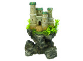 Aqua Ornaments  Chateau fort  avec plantes  12 5 x 10 5 x 19 cm