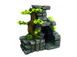 Aqua Ornaments  WALL WITH WATER WHEEL   19 x 11 5 x 19 cm