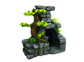 Aqua Ornaments  WALL WITH WATER WHEEL   19 x 11 5 x 19 cm