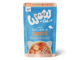 WOW CAT WET Salmon in sauce  85g x 8