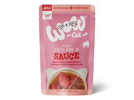 WOW CAT WET Beef in sauce 85g x 8