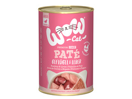 WOW CAT WET JUNIOR Poultry   Liver 400g x 6