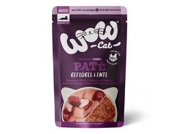 WOW CHAT WET SENIOR Volaille   canard 125g x 12