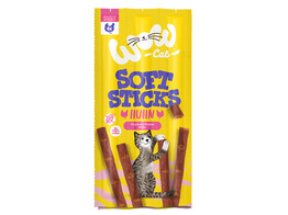 WOW CAT SNACK Soft Sticks Chicken 6x5g x 32