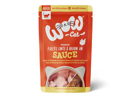 WOW CAT WET Duck   Chicken in Sauce 85g x 8