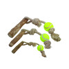 Coffee wood with rope and ball