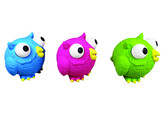 Latex owls  Pop Out 