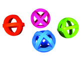 Rubber fence balls