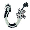 Plush zebra with rope inside