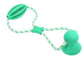 Rubber rugby with rope  DENTAL LINE 